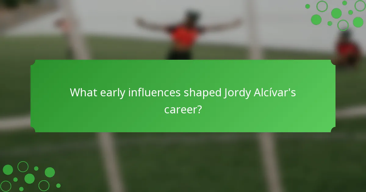 What early influences shaped Jordy Alcívar's career?