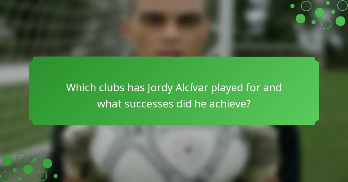 Which clubs has Jordy Alcívar played for and what successes did he achieve?